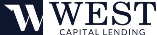 Logo for West Capital Lending. White