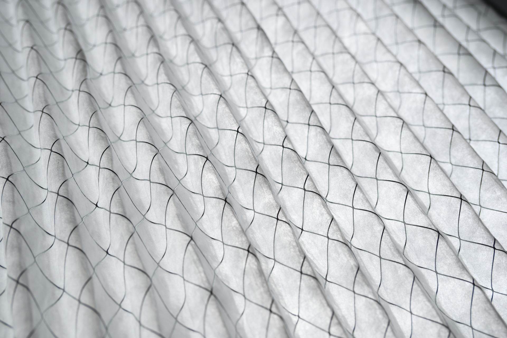 a close up of a white AC filter.