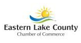 Eastern Lake County Chamber of Commerce logo with sun over blue waves