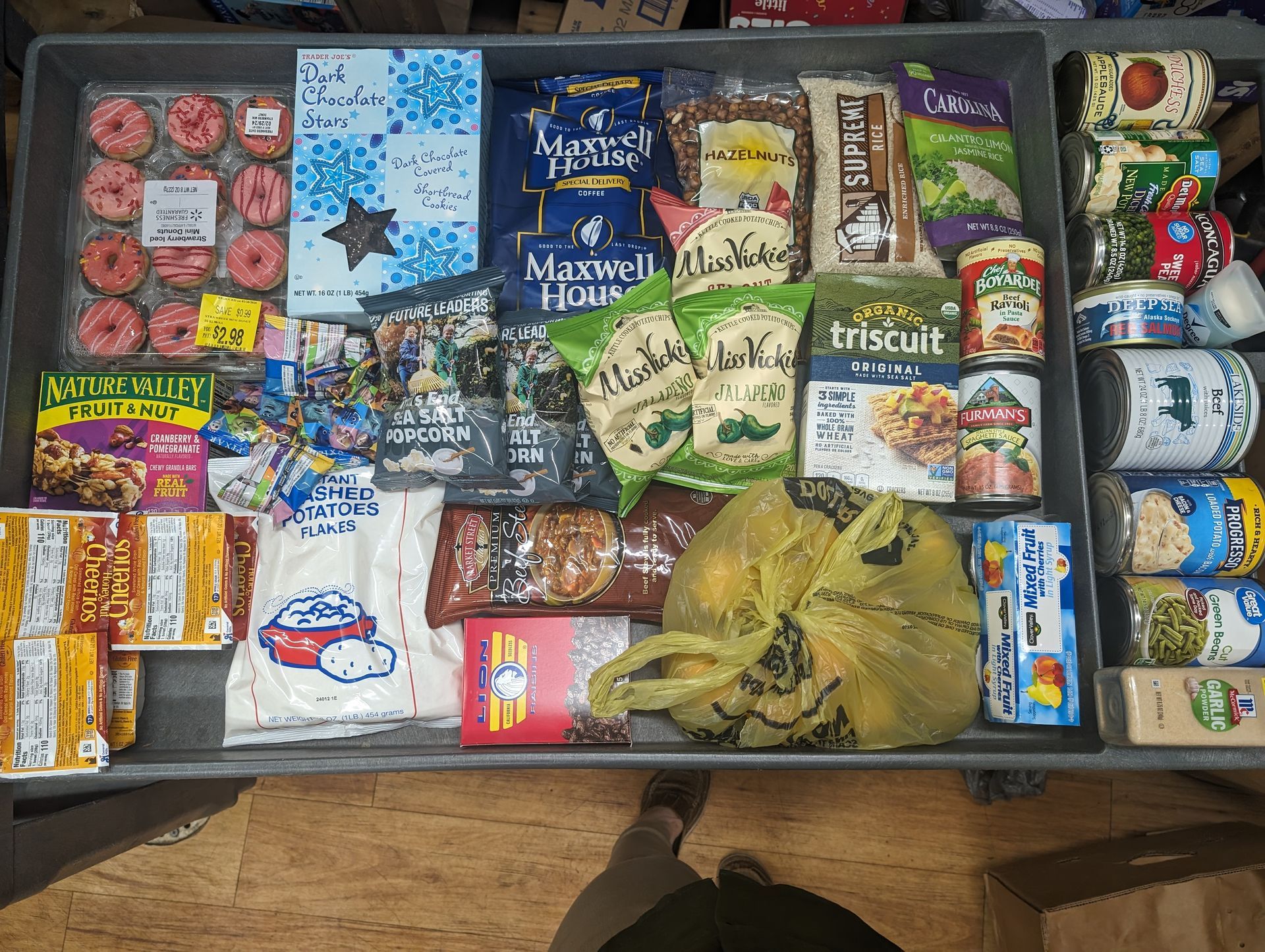 A tray filled with lots of food including marwell house
