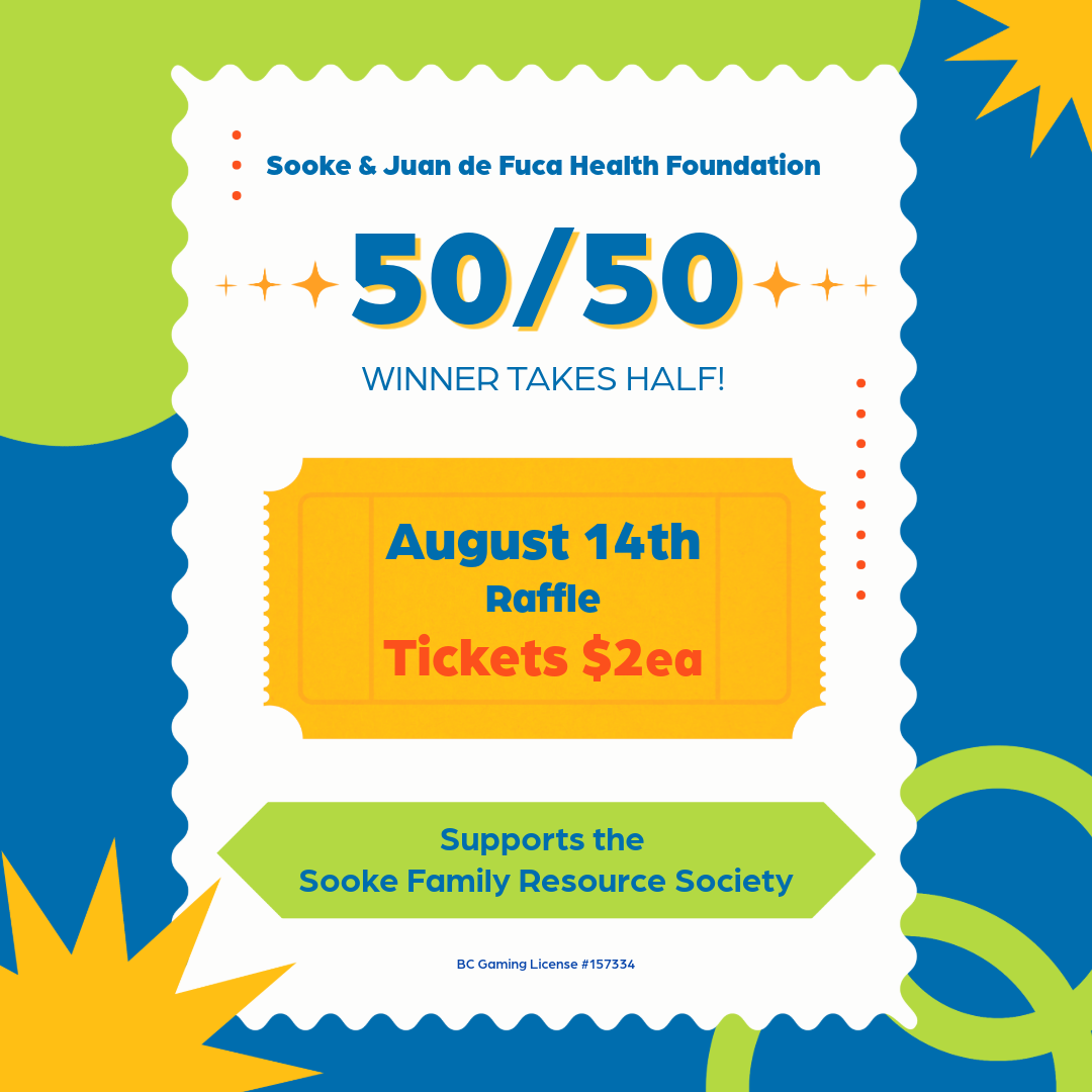 50/50 raffle, winner takes half. August 14th, tickets are $2 each.