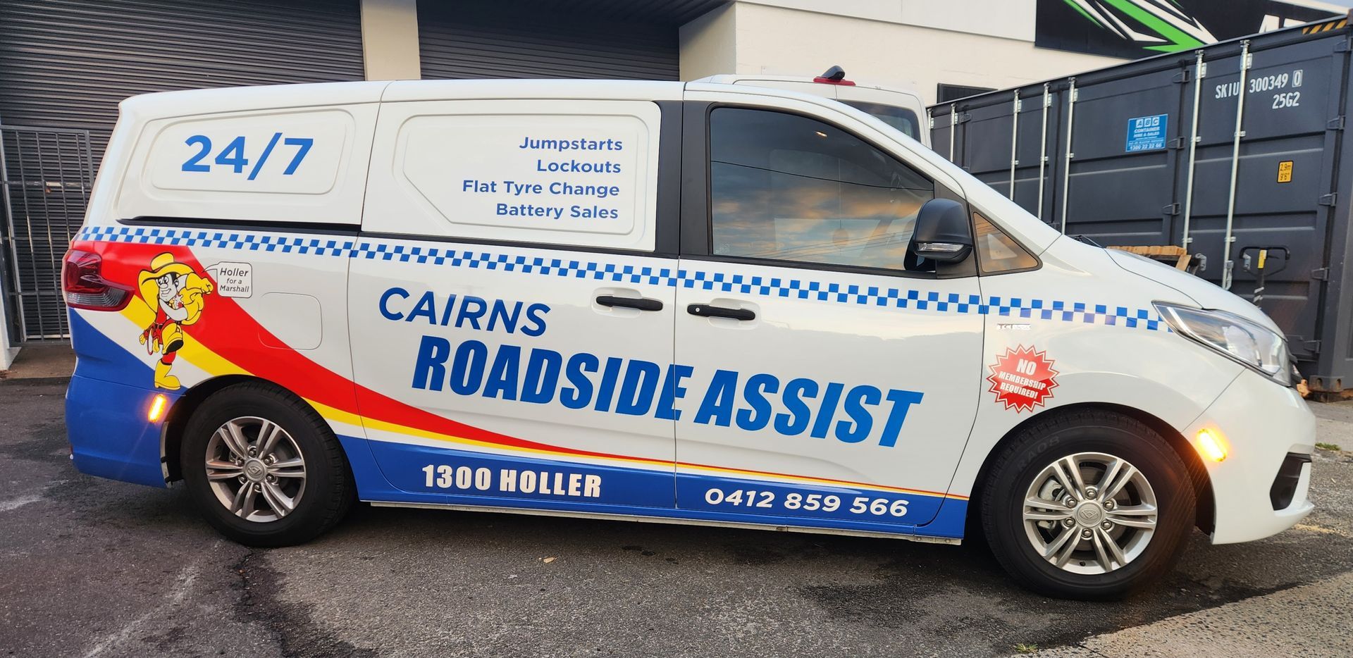 A White Van With Roadside Assist Written On It— Cairns Roadside Assist In Gordonvale, QLD