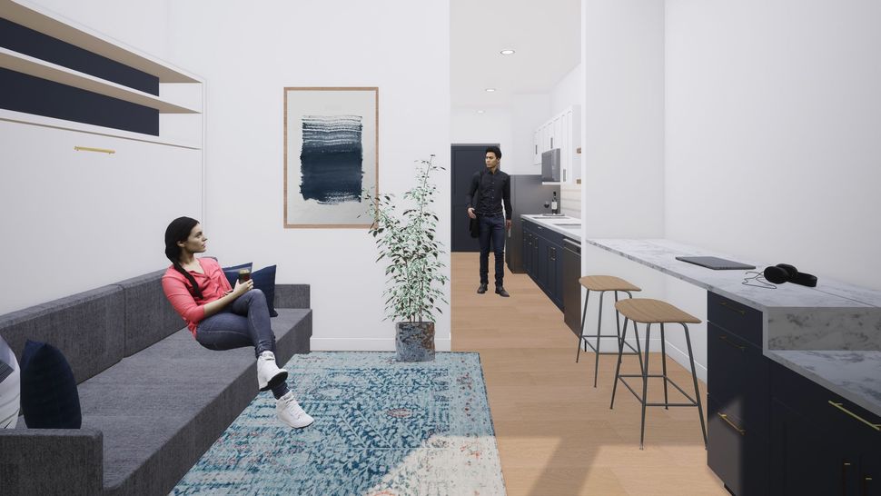 Emera apartments studio rendering