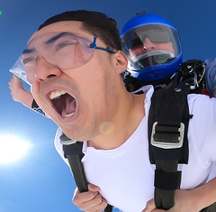 Adelaide Skydiving Centre people and plane