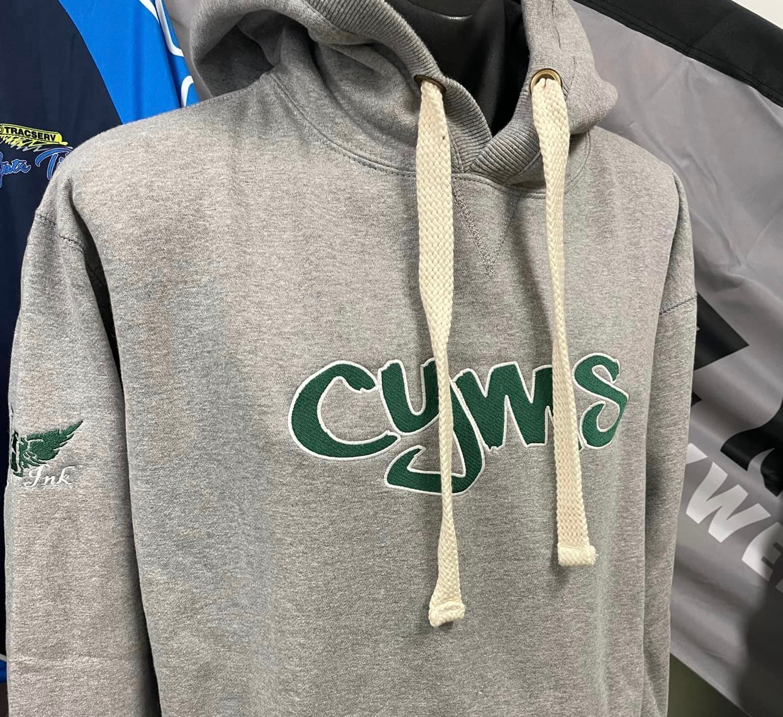 Cool Grey Sweatshirt on display — Screen Printer in Dubbo, NSW