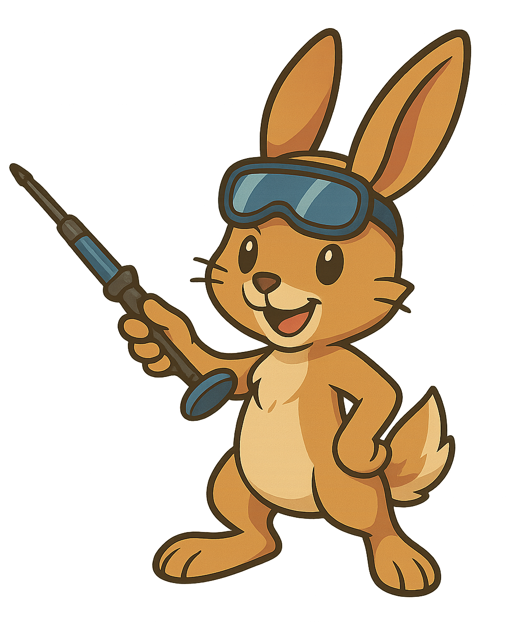 Rabbit Auto Glass Mascot