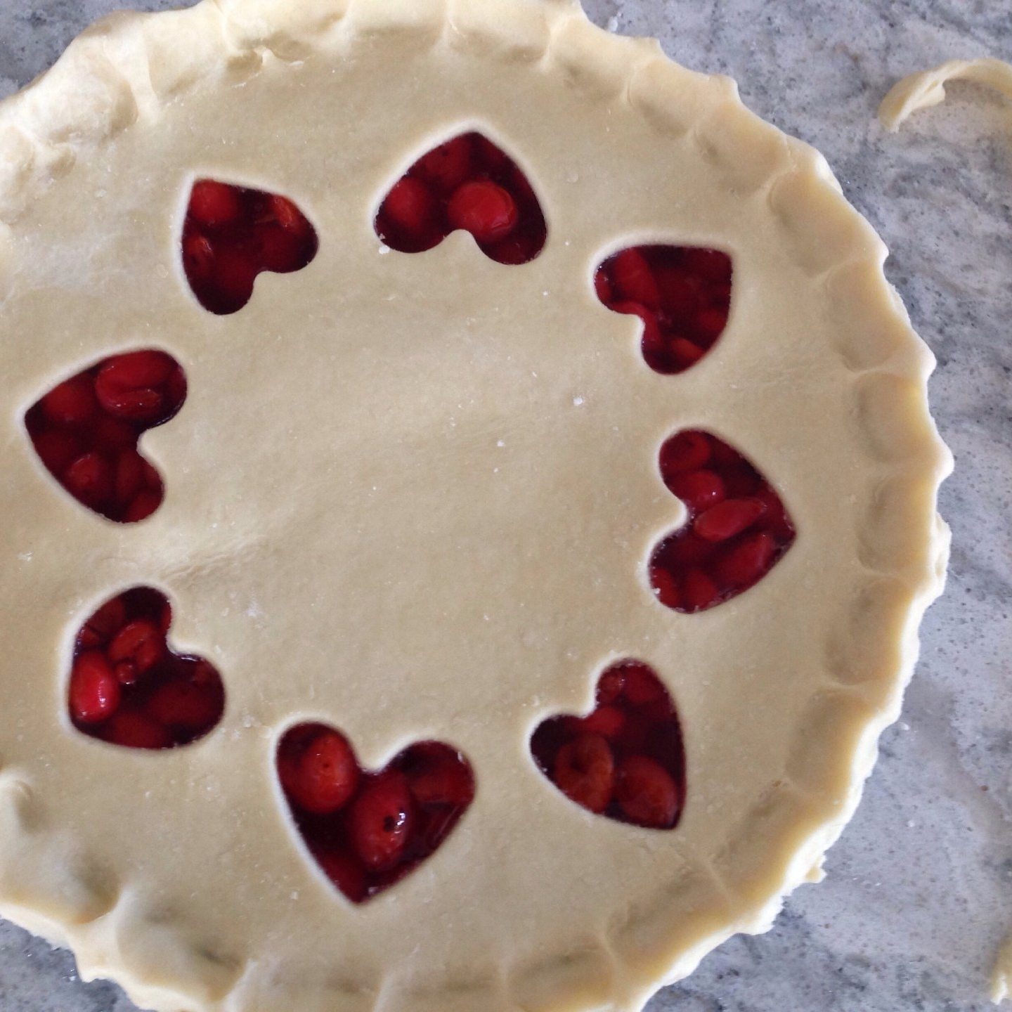 pie toppers using mini cookie cutters