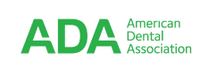 Green ADA logo with the text "American Dental Association" to its right.