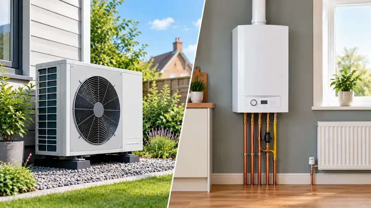 Air source heat pump vs gas boiler in a modern home