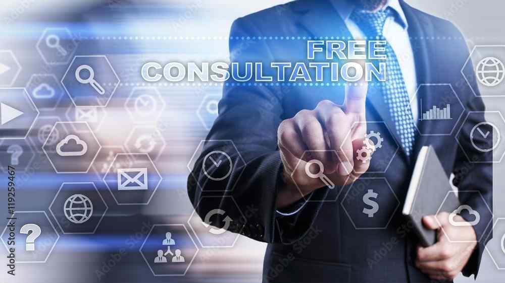 Businessman pointing at
