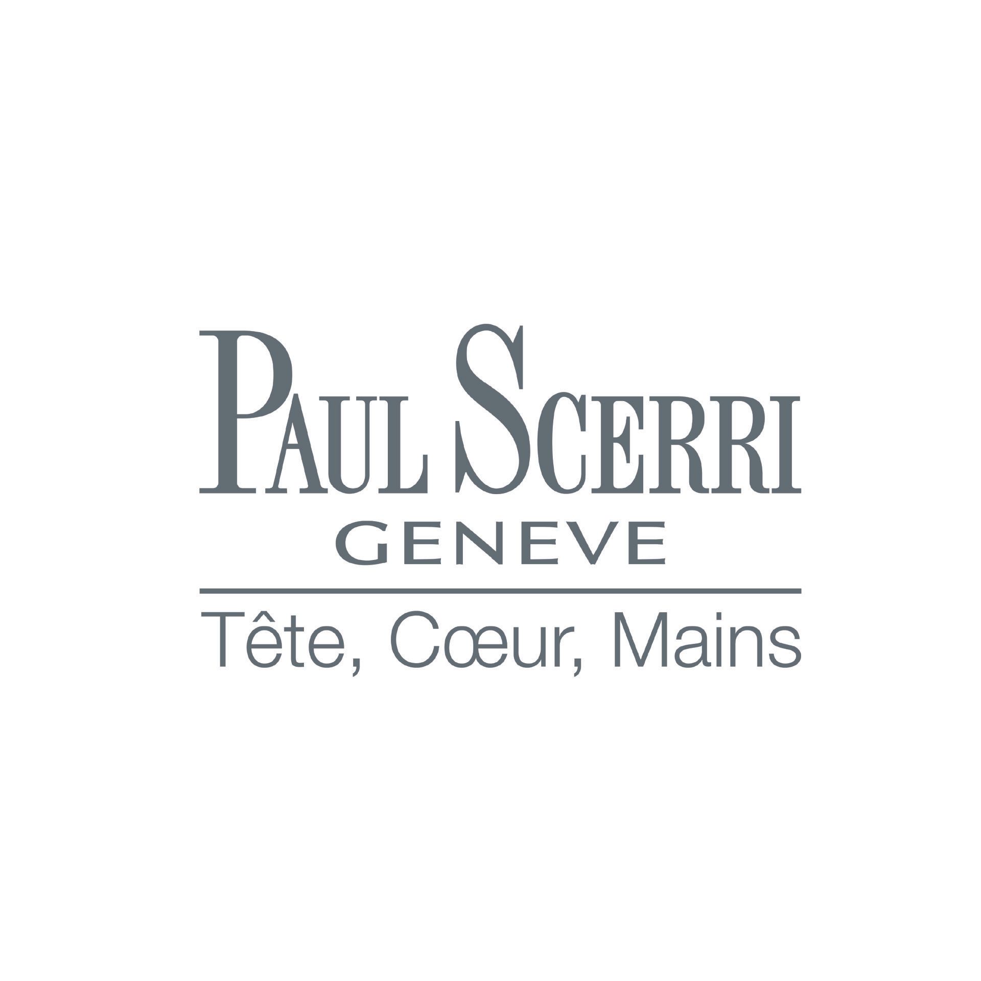 Il logo paul scerri geneve è su sfondo bianco.