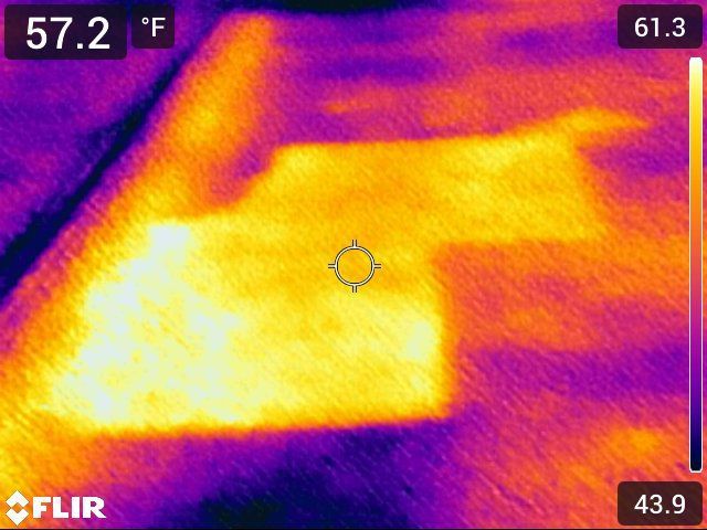 Thermal image of a surface