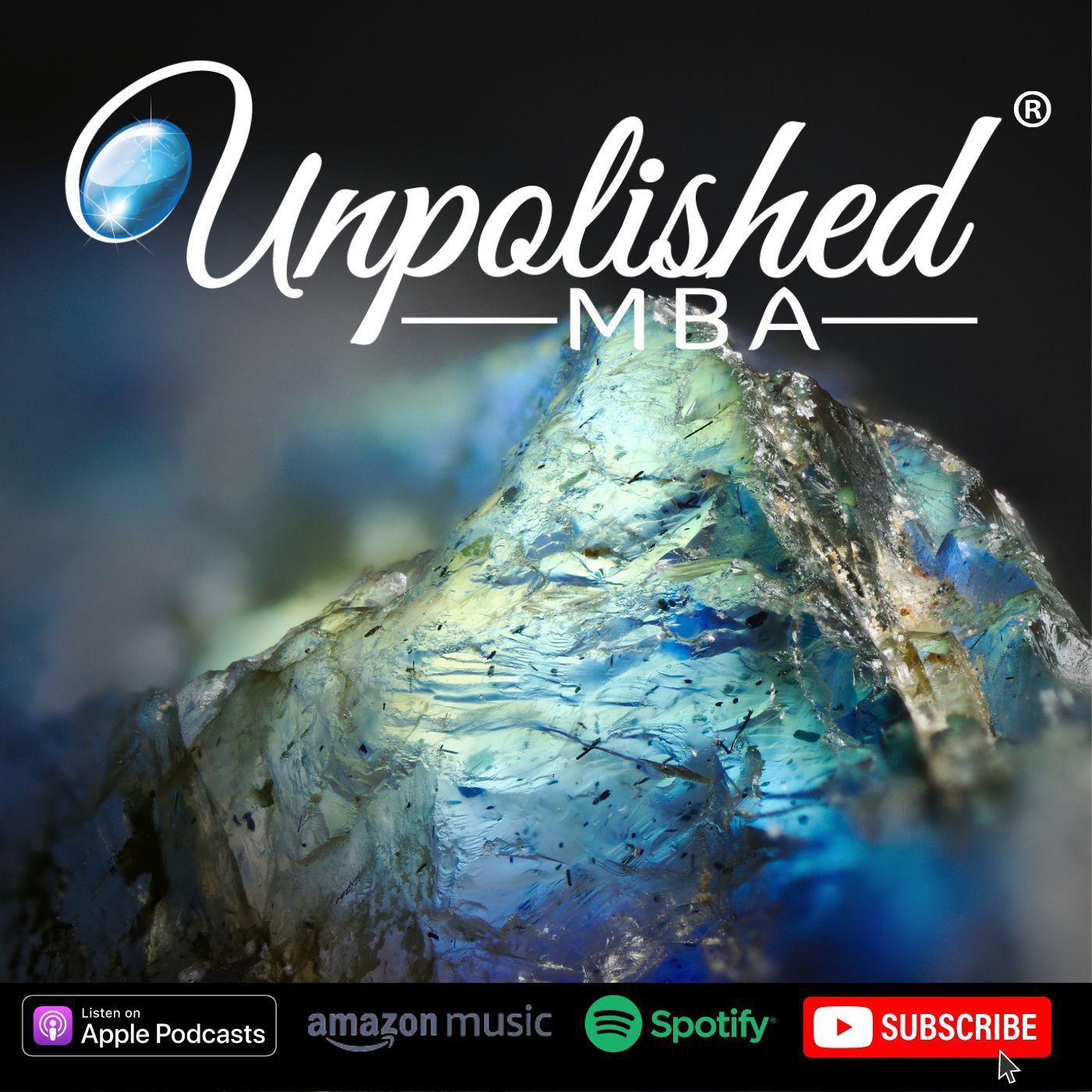 A picture of a mountain with the words `` unpolished mba '' written on it.