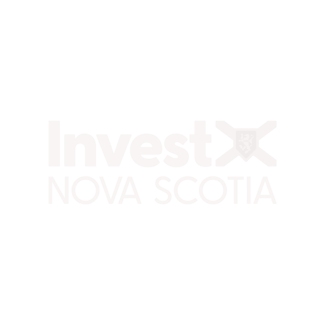 The logo for invest nova scotia is on a white background.