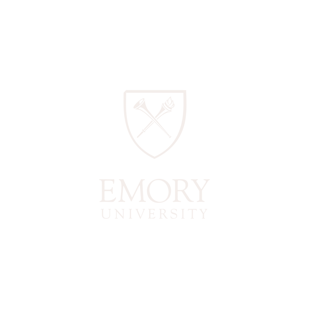 The logo for emory university is a shield with crossed arrows on it.