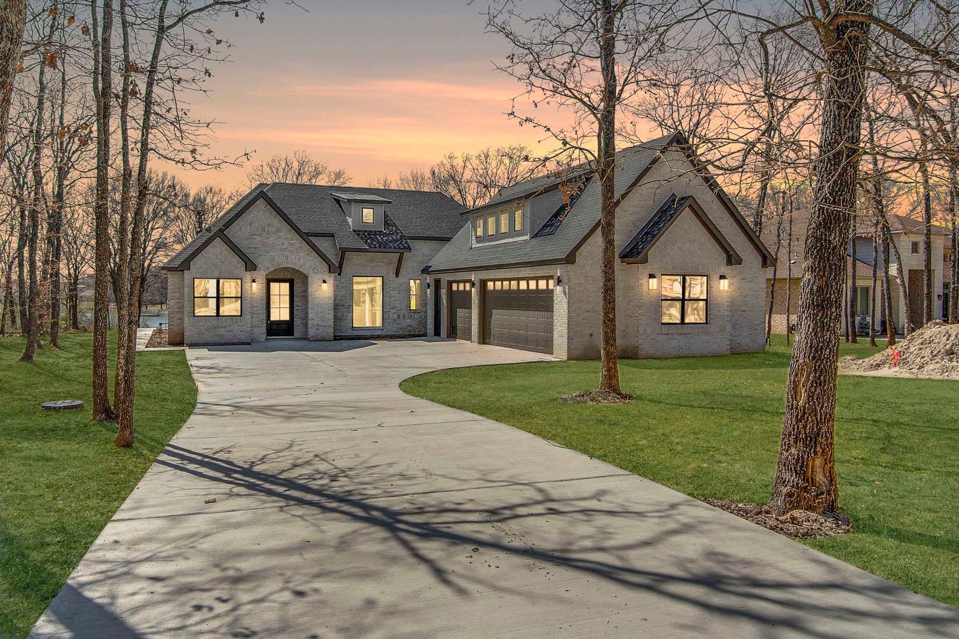 luxury custom home exterior North Texas