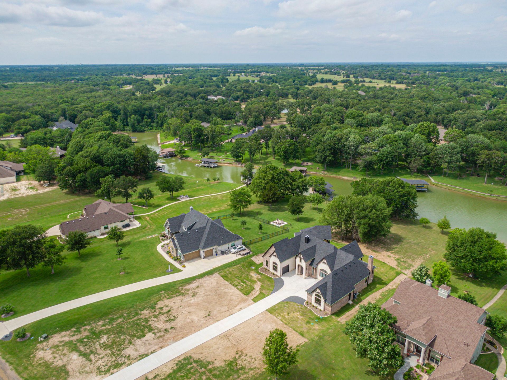 custom home exterior with modern farmhouse design