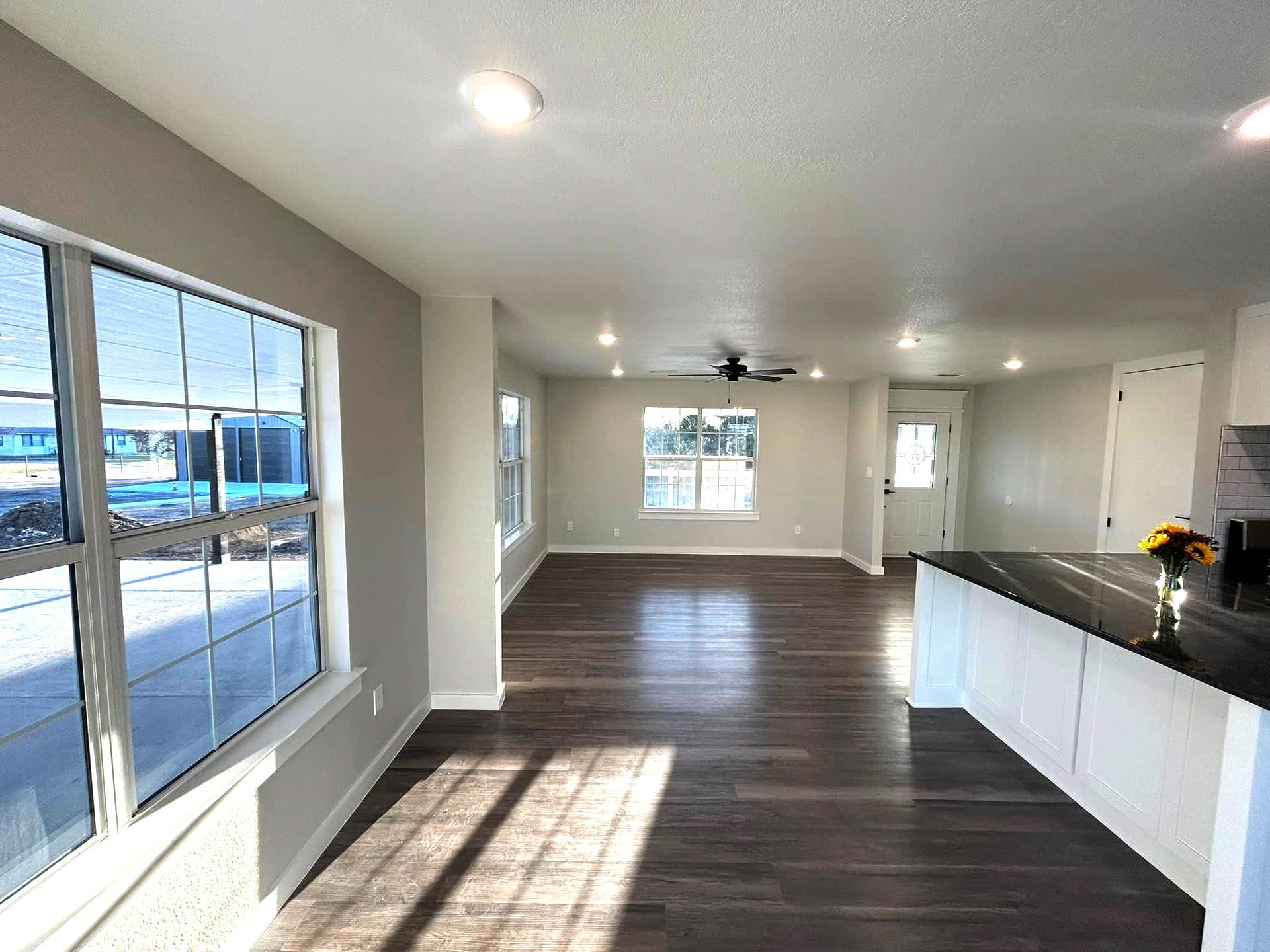 open concept kitchen and living space North Texas