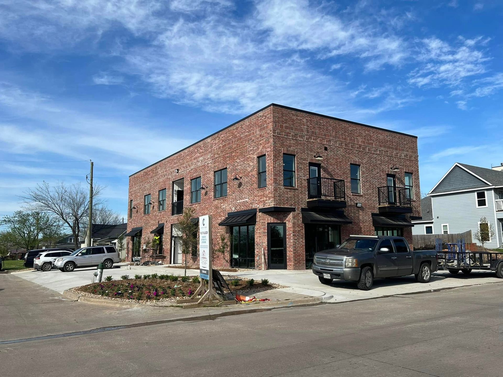 brick commercial building North Texas
