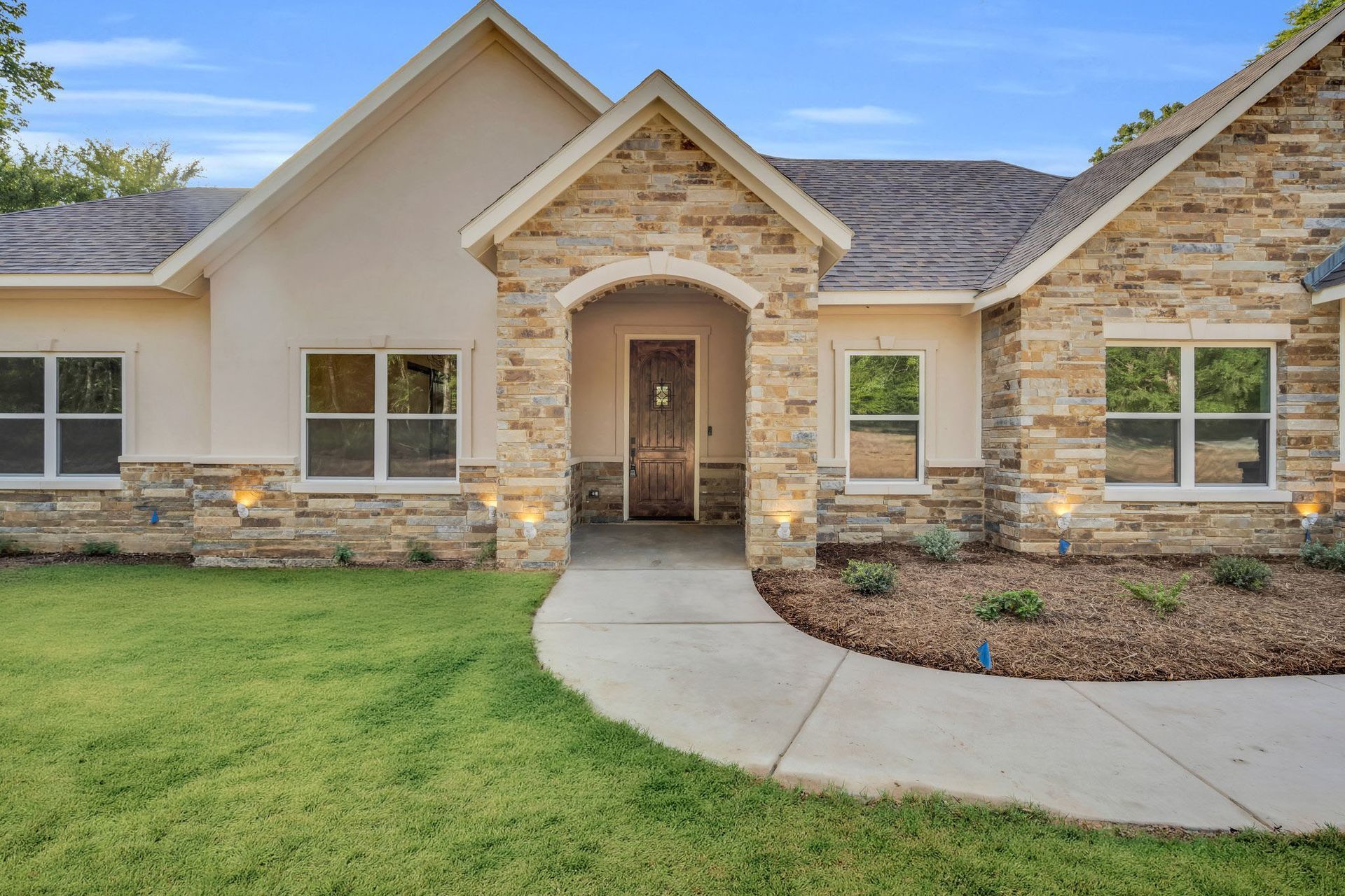 custom home exterior North Texas