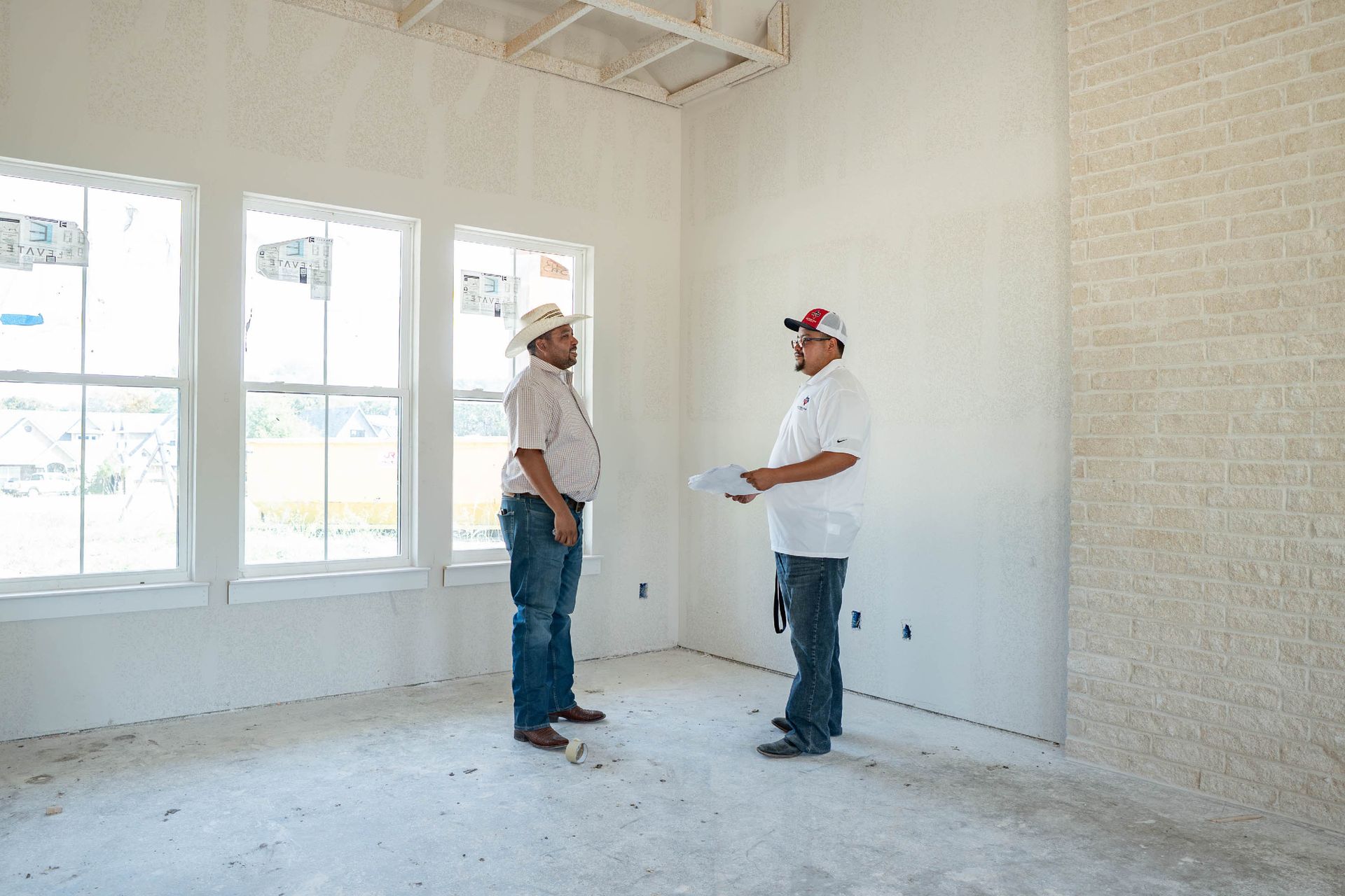 commercial construction site walkthrough