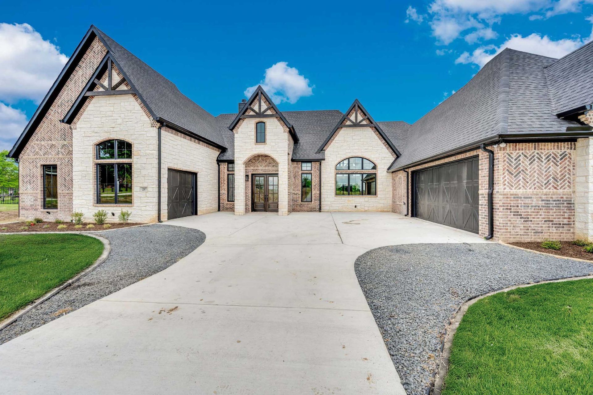 custom luxury home exterior in North Texas