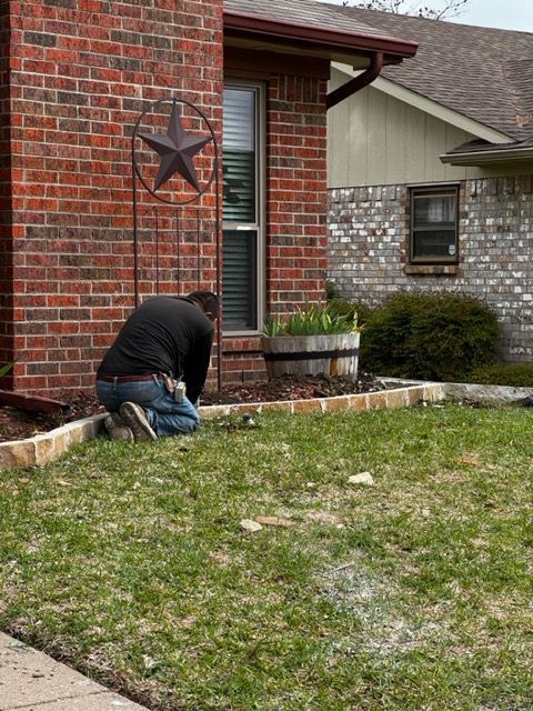 flower bed edging stone