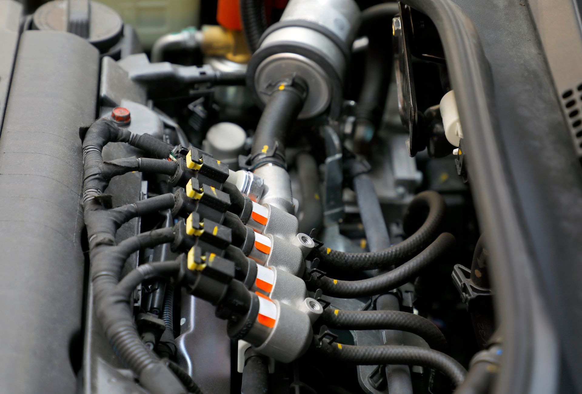 Close-up View of an Automotive Lpg Fuel Injector Rail — A & D Automotive Technicians in Mackay, QLD