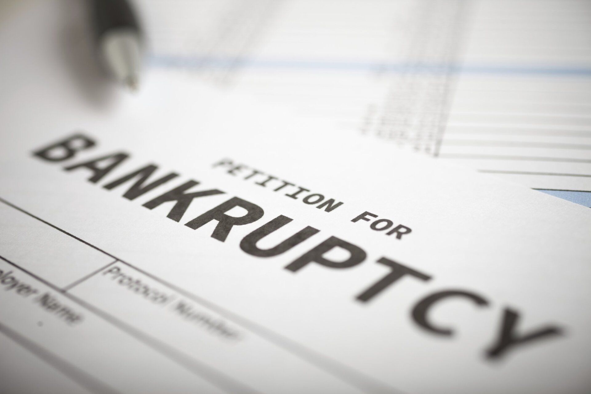 Bankruptcy Form and Pen