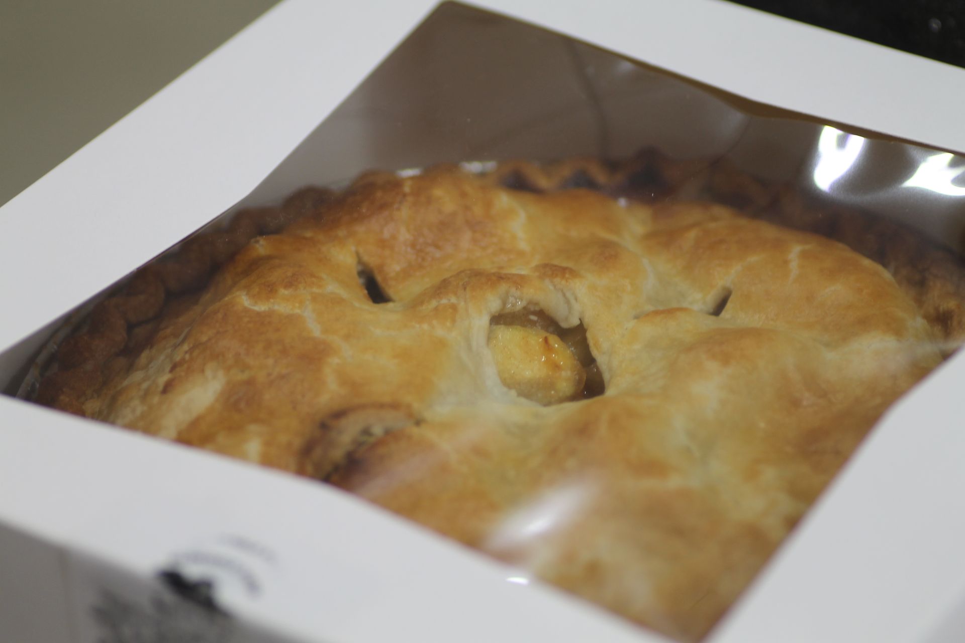 Klingel's Farm & Produce Stand fresh apple pie in packaging