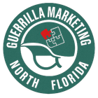 A logo for guerrilla marketing for small business