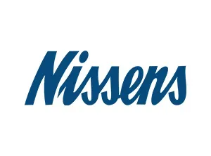 Logotipo de Nissens en letras azules sobre fondo blanco