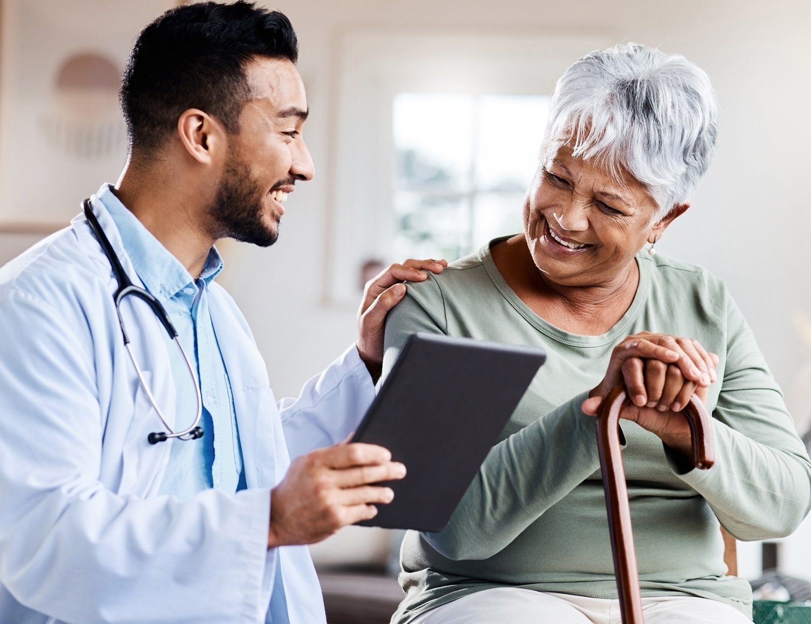 A Nurse Visiting Patient In Nursing Home — Jackson, MS — Prime Care Nursing A Nurse Visiting Patient In Nursing Home — Jackson, MS — Prime Care Nursing