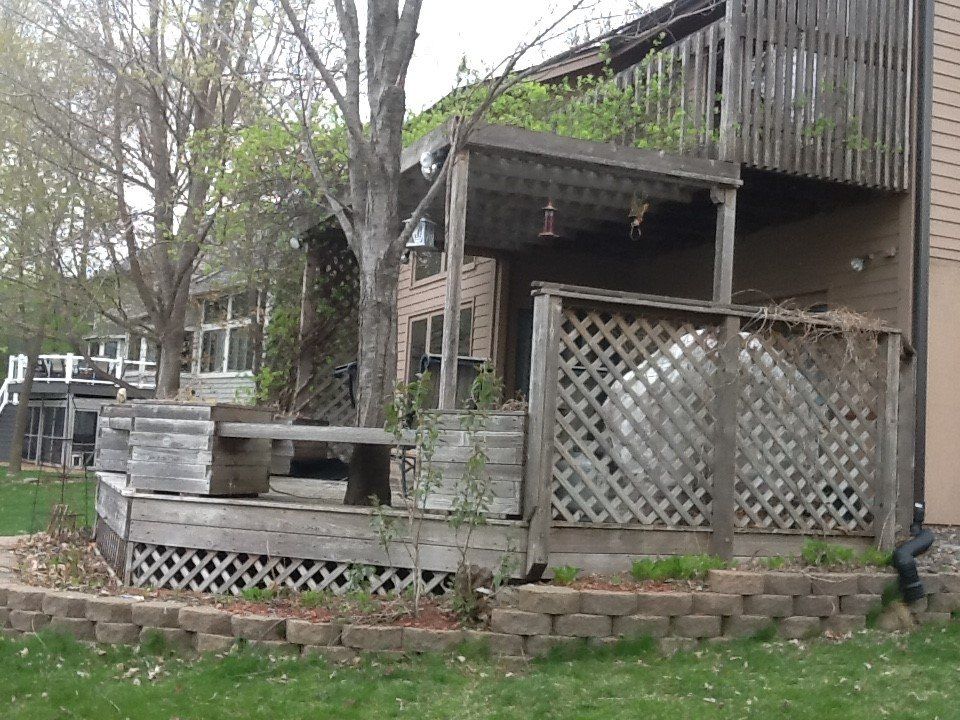 Wood Patio — Ramsey, MN — S & D Garage Door & Remodel