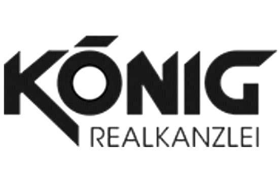 Ein schwarz-weißes Logo für die König Realkanzlei