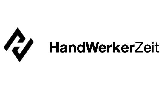 Ein schwarzweißes Logo für HandwerkerZeit