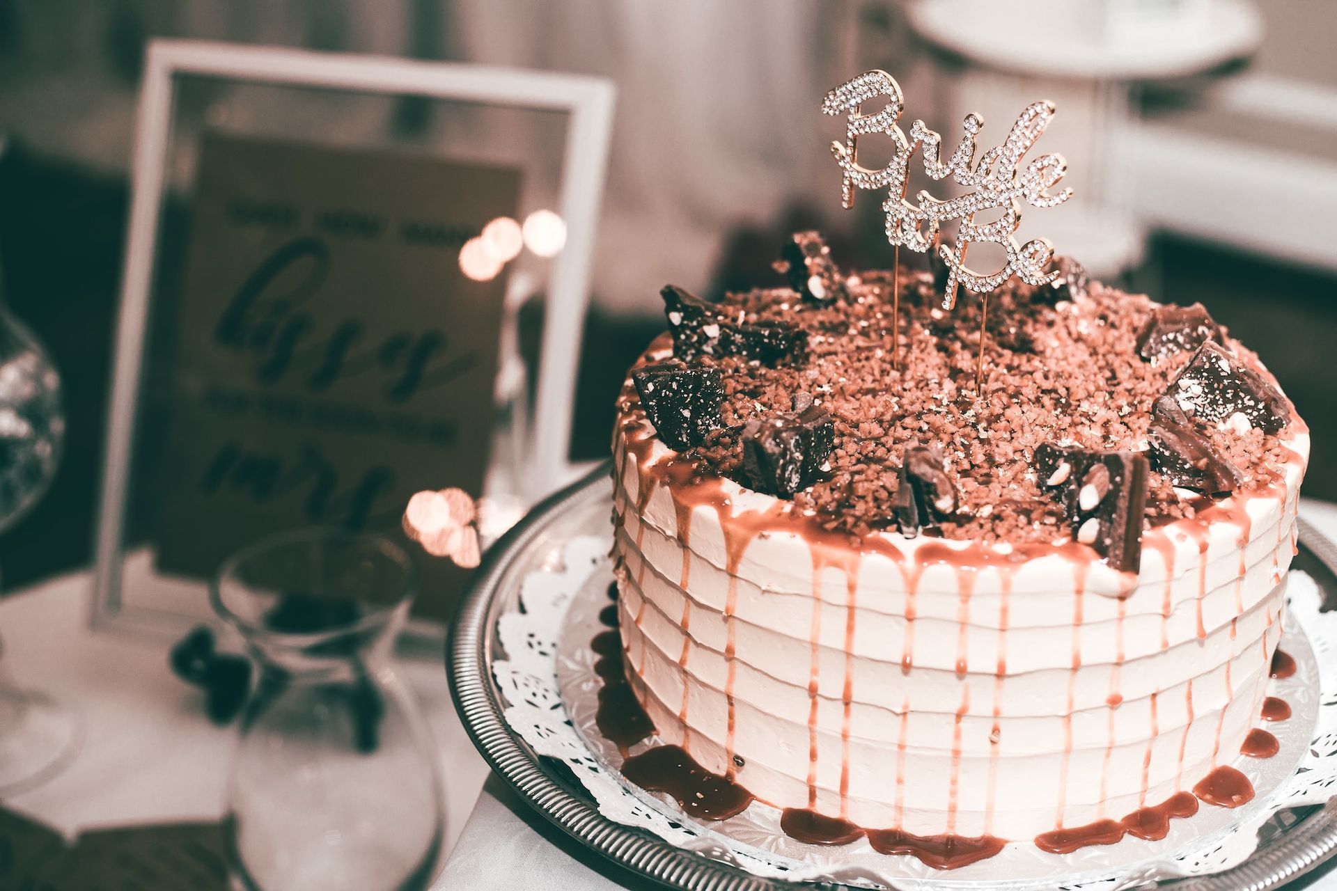 bridal shower cake