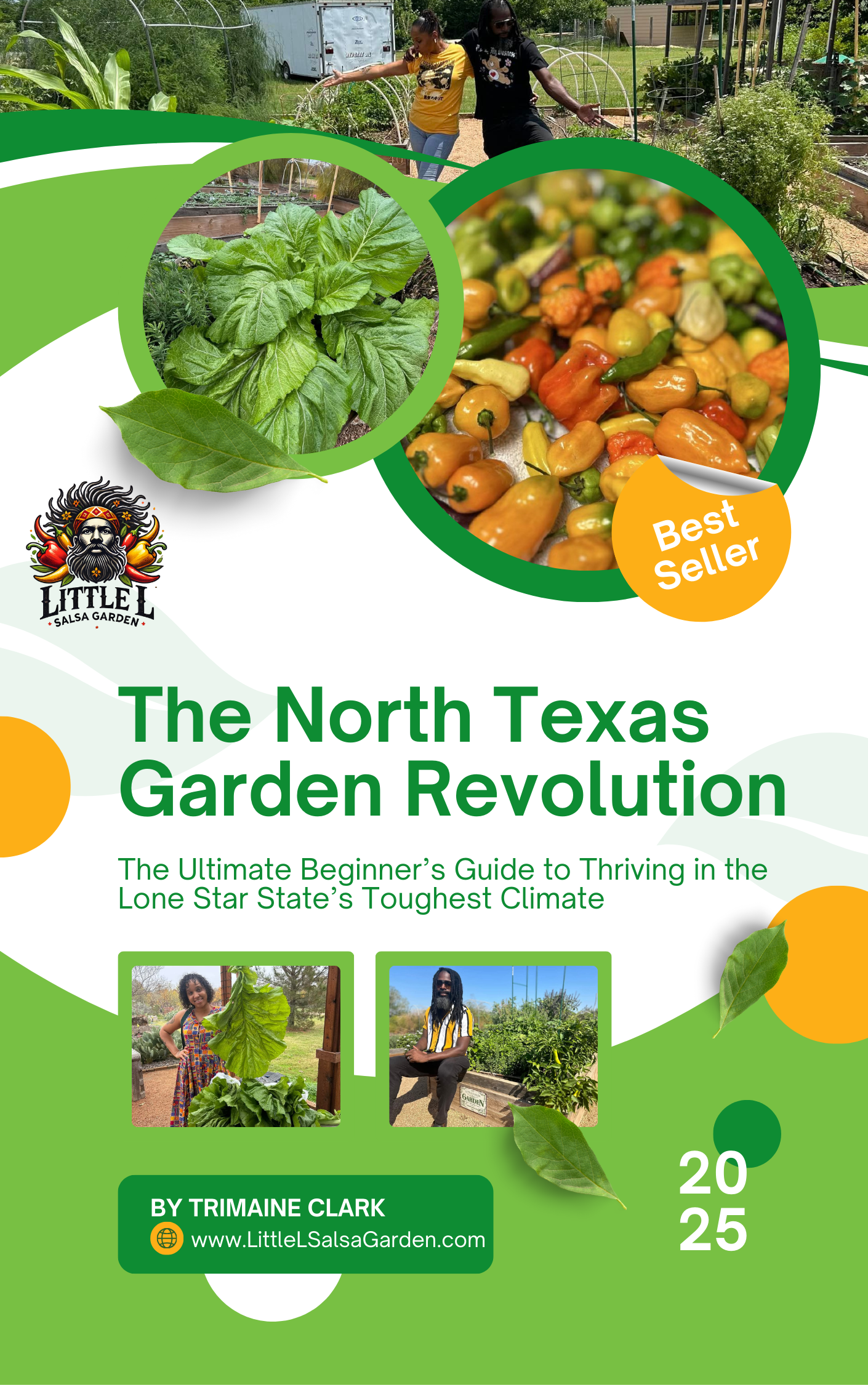A book cover for the north texas garden revolution