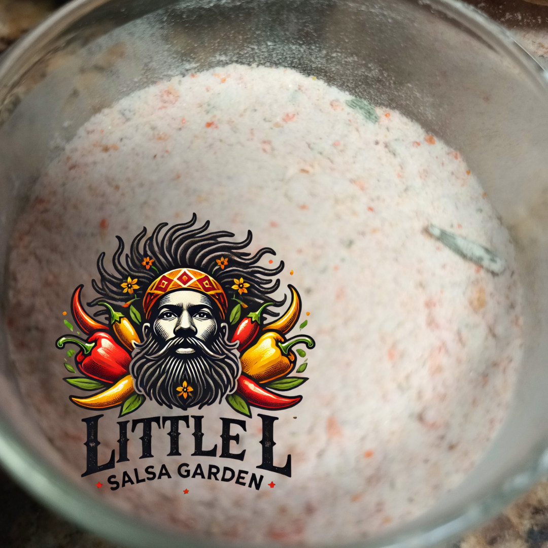 Jars of seasoned salt blend all natural from little l salsa garden