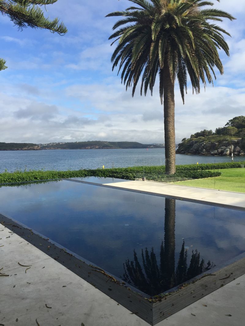 tiling around pool