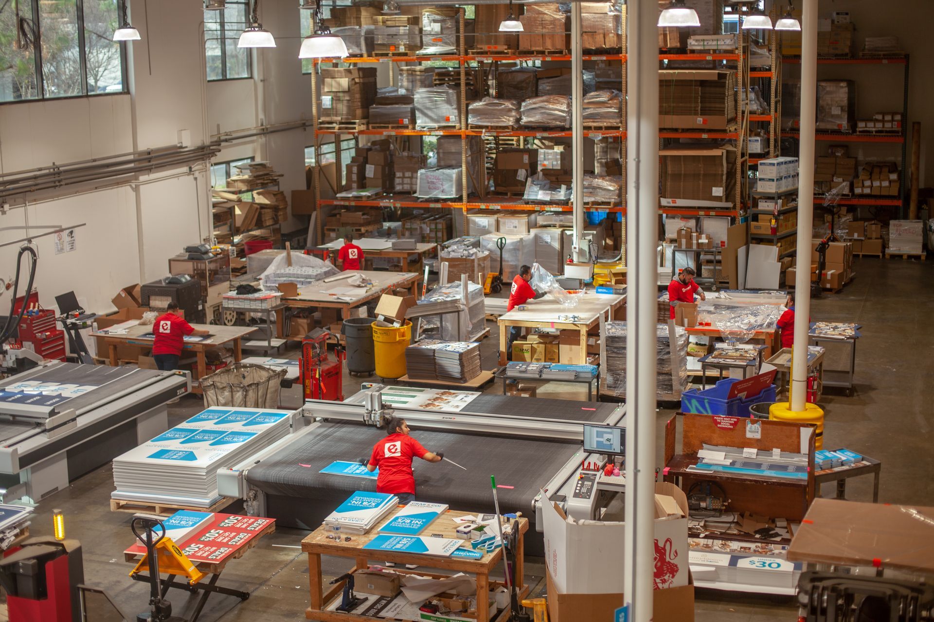 Execuprint employees working across the production floor