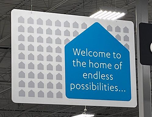 Example of a printed store display produced by Execuprint