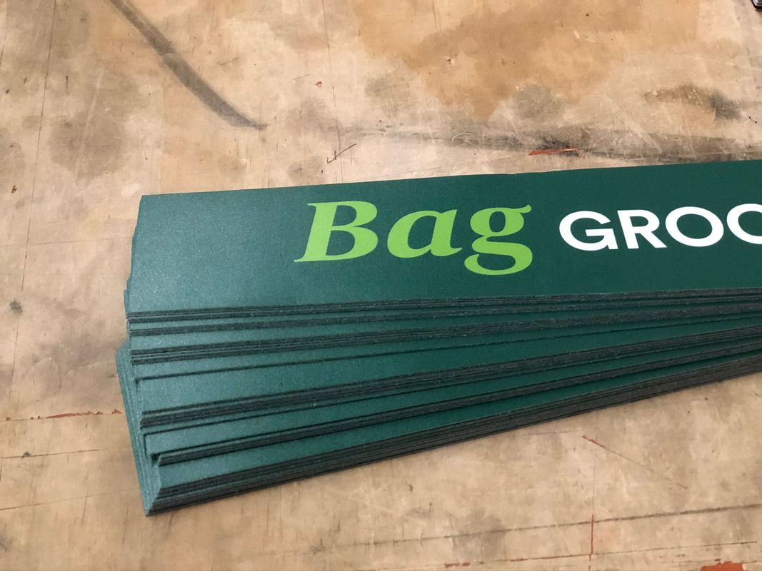 Example of in-store printing produced by Execuprint