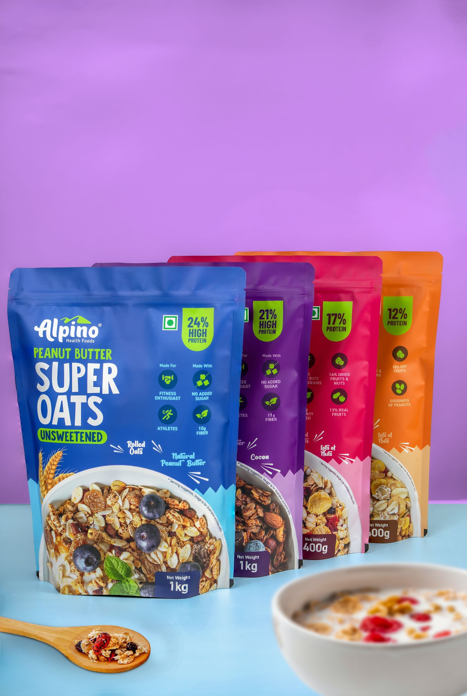 Flexible packaging materials prepared for pouch production