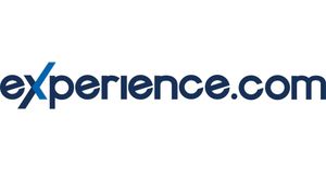 Experience.com logo in blue text on a white background