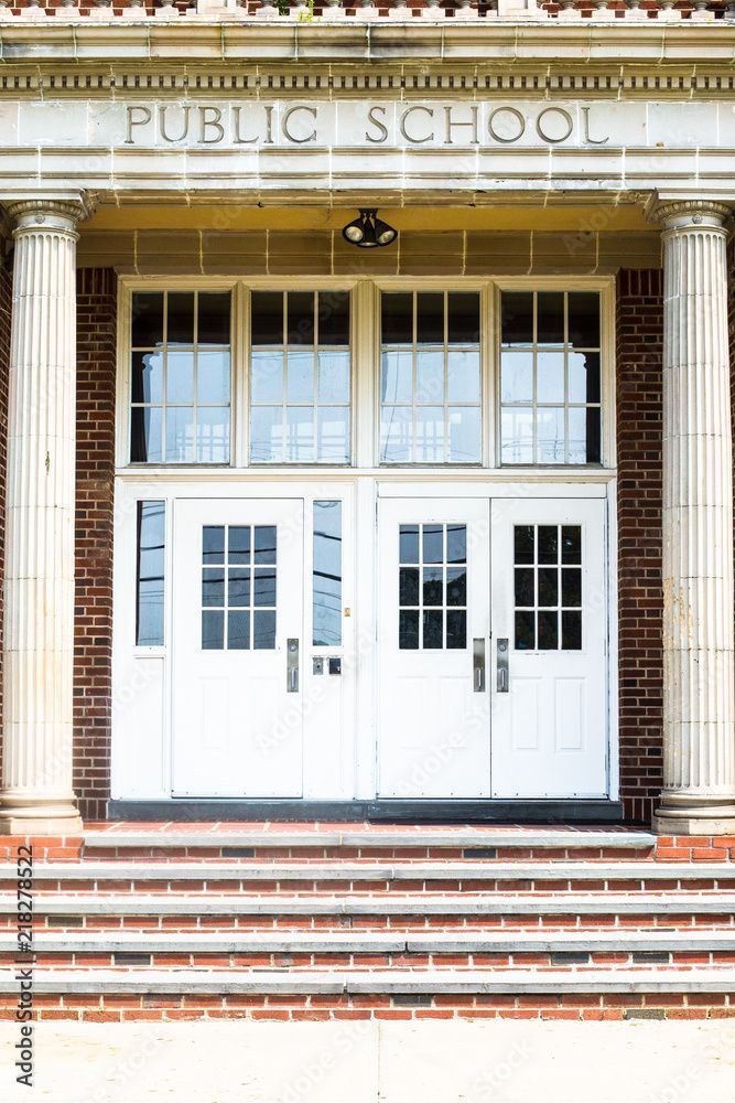 Photo of school doors