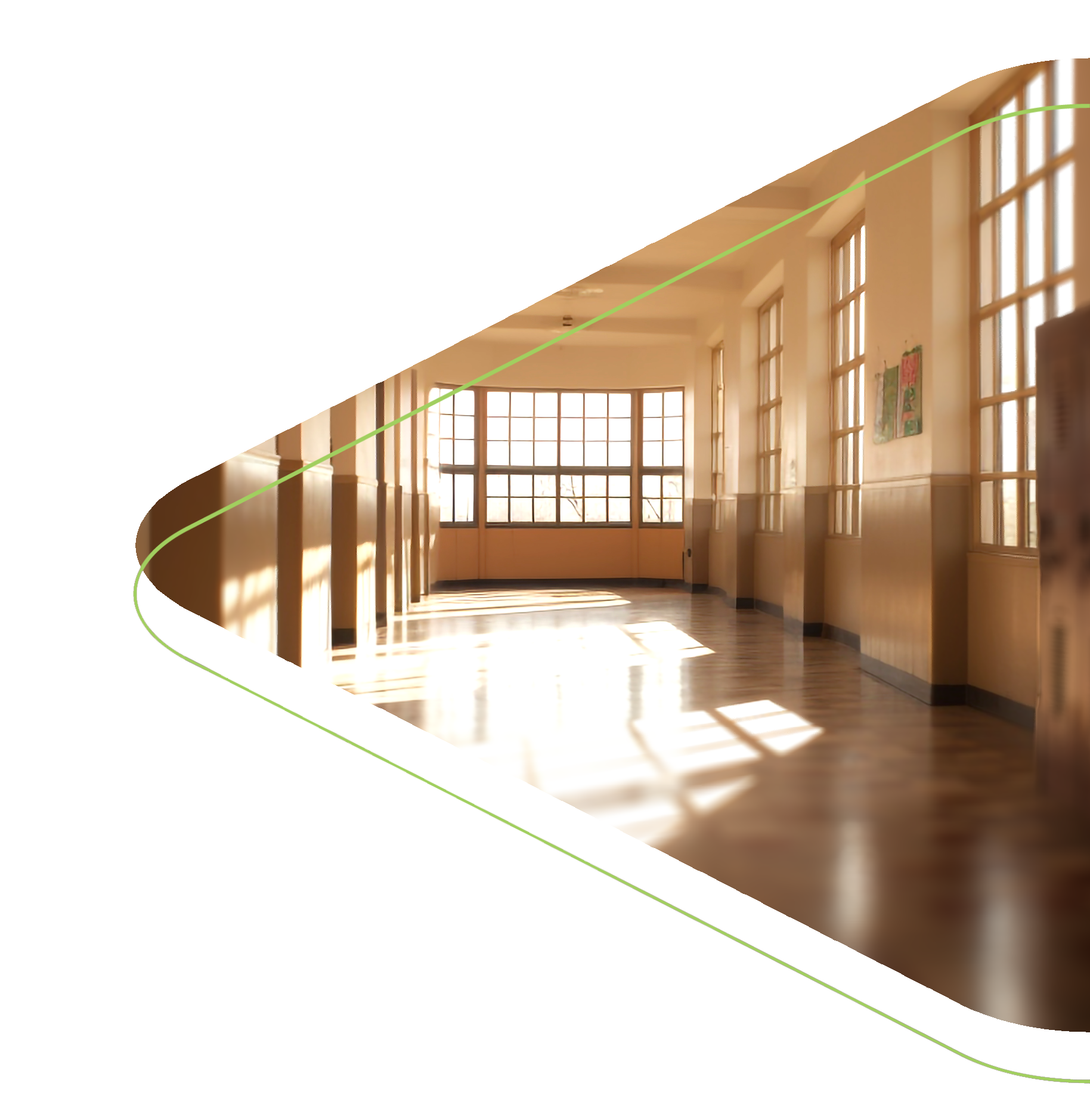 Photo of a school hallways