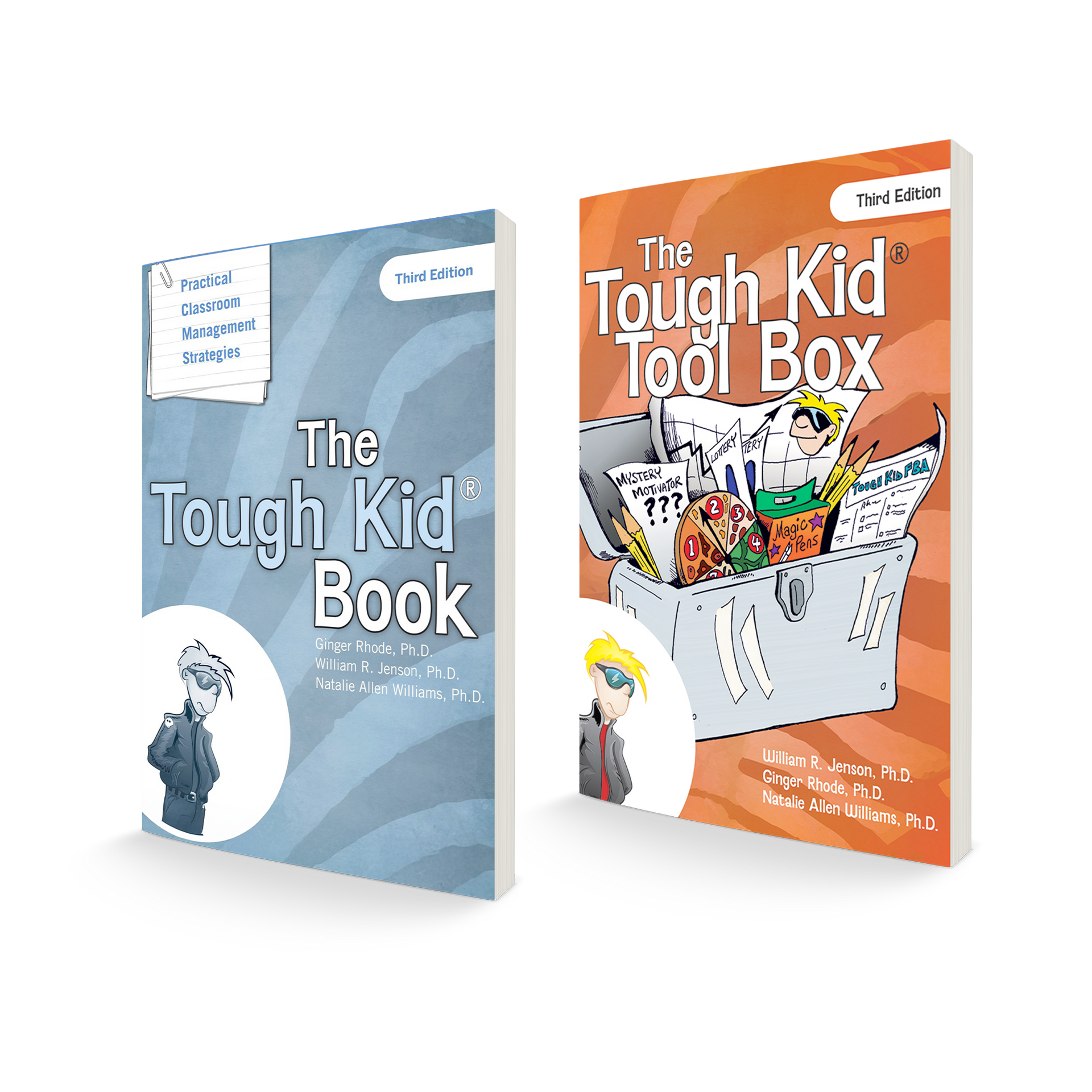 Two books titled The Tough Kid Book and The Tough Kid Tool Box