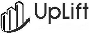 Logo featuring stylized buildings with upward-pointing arrow, and the word "UpLift".