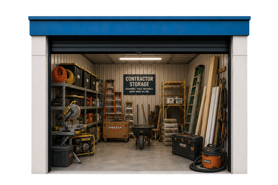 Contractor storage in Lawrence, KS